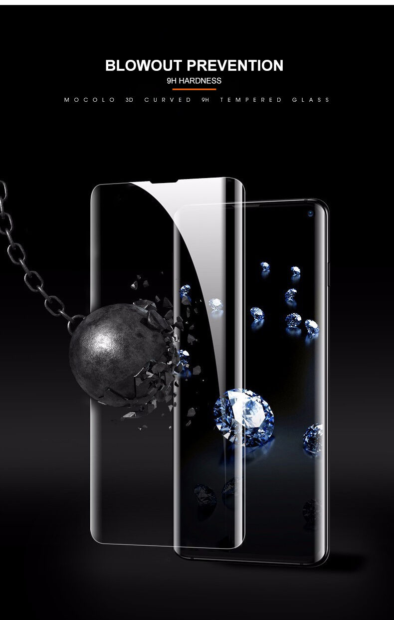 Mocolo Tvrdené sklo 3D pre Samsung Galaxy S10 - číre