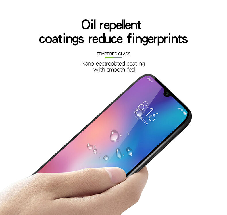 Pinwuyo Tvrdené sklo 3D pre Xiaomi Mi 9 - čierne