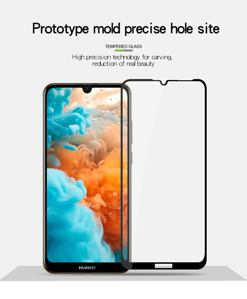 Pinwuyo Tvrdené sklo 2,5D pre Huawei Y6 (2019) - čierne