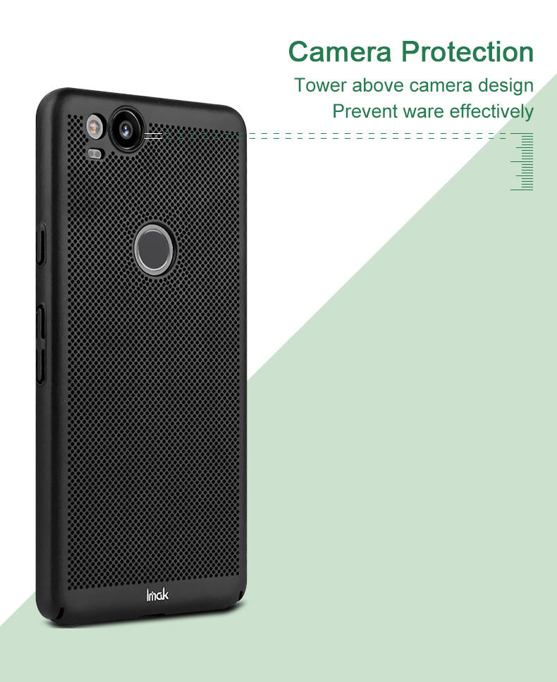 Imak plastový kryt s vetraním pre Google Pixel 2 - čierny