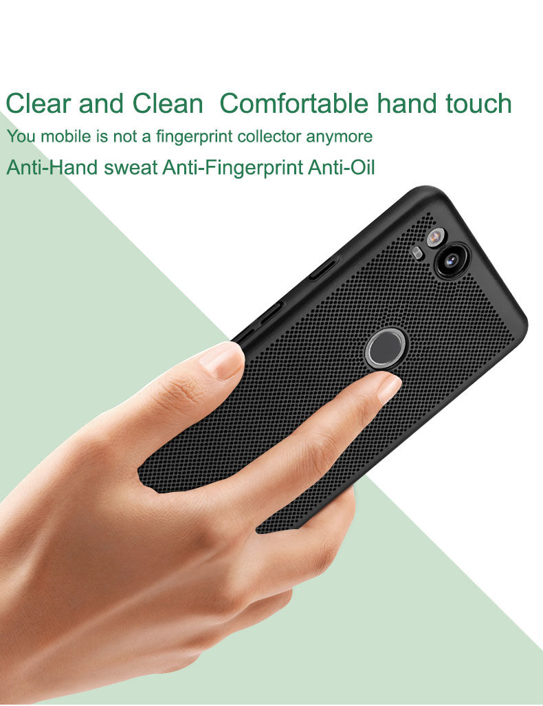 Imak plastový kryt s vetraním pre Google Pixel 2 - čierny