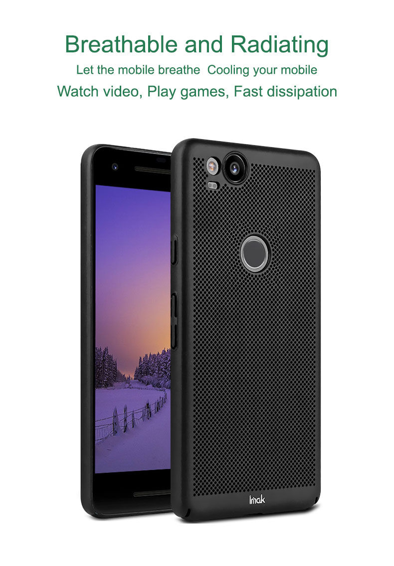 Imak plastový kryt s vetraním pre Google Pixel 2 - čierny