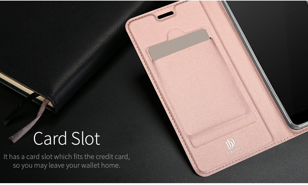 Dux Ducis Skin Pro flipové puzdro pre Google Pixel 2 - ružovo-zlaté