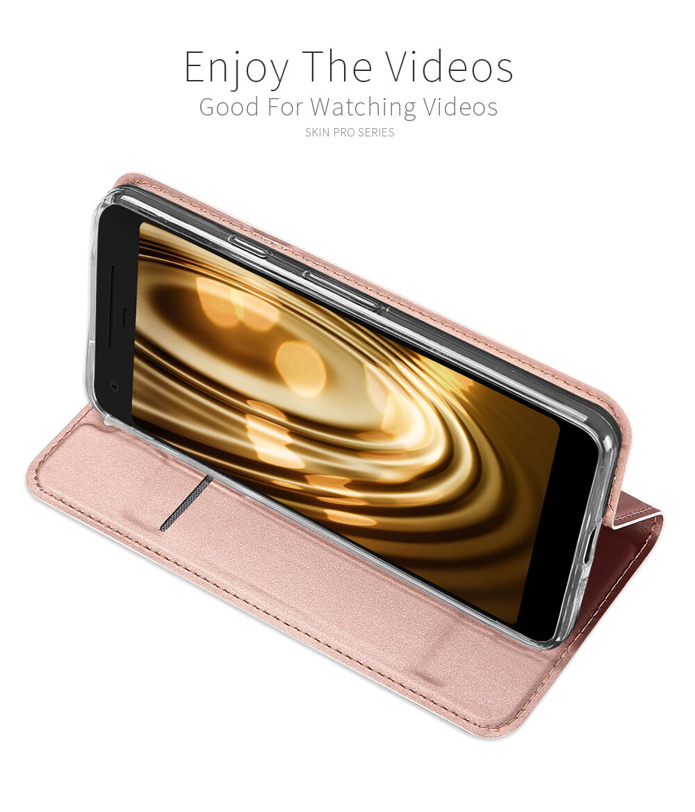 Dux Ducis Skin Pro flipové puzdro pre Google Pixel 2 - ružovo-zlaté
