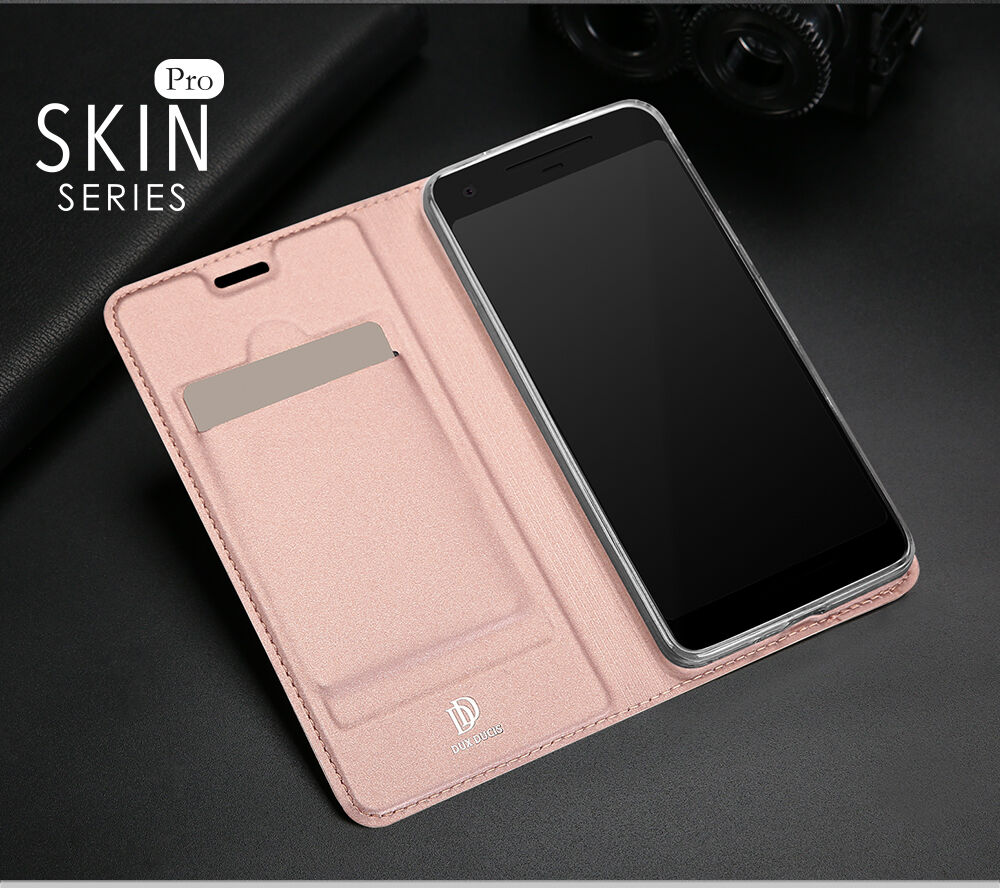 Dux Ducis Skin Pro flipové puzdro pre Google Pixel 2 - ružovo-zlaté