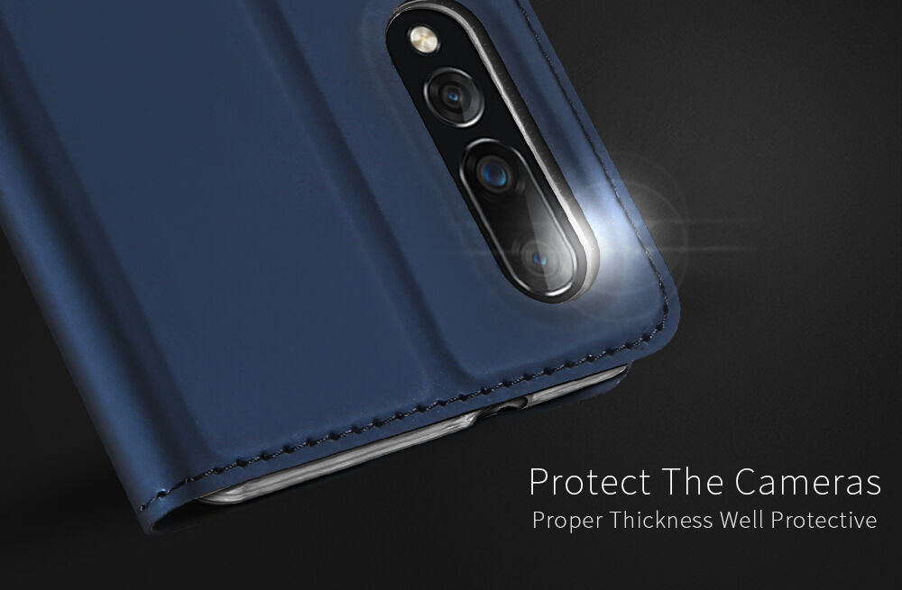 Dux Ducis Skin Pro kožené puzdro pre Xiaomi Mi 9 - ružovo-zlaté