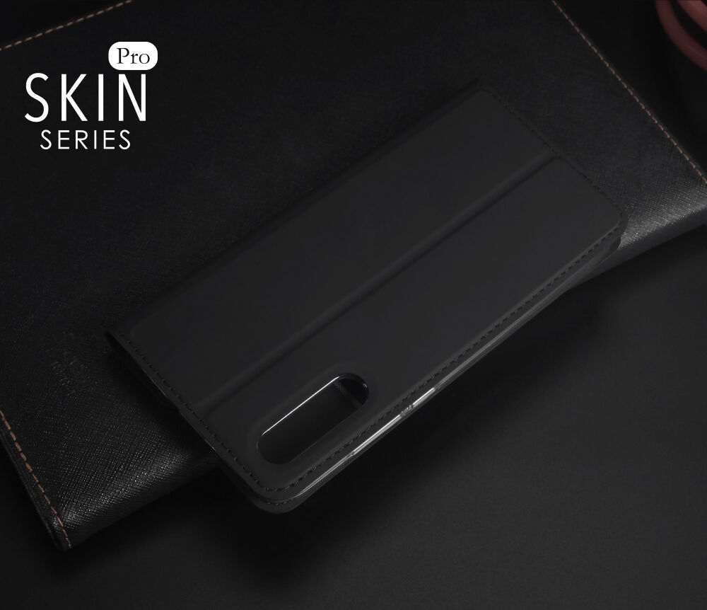 Dux Ducis Skin Pro kožené puzdro pre Xiaomi Mi 9 - ružovo-zlaté