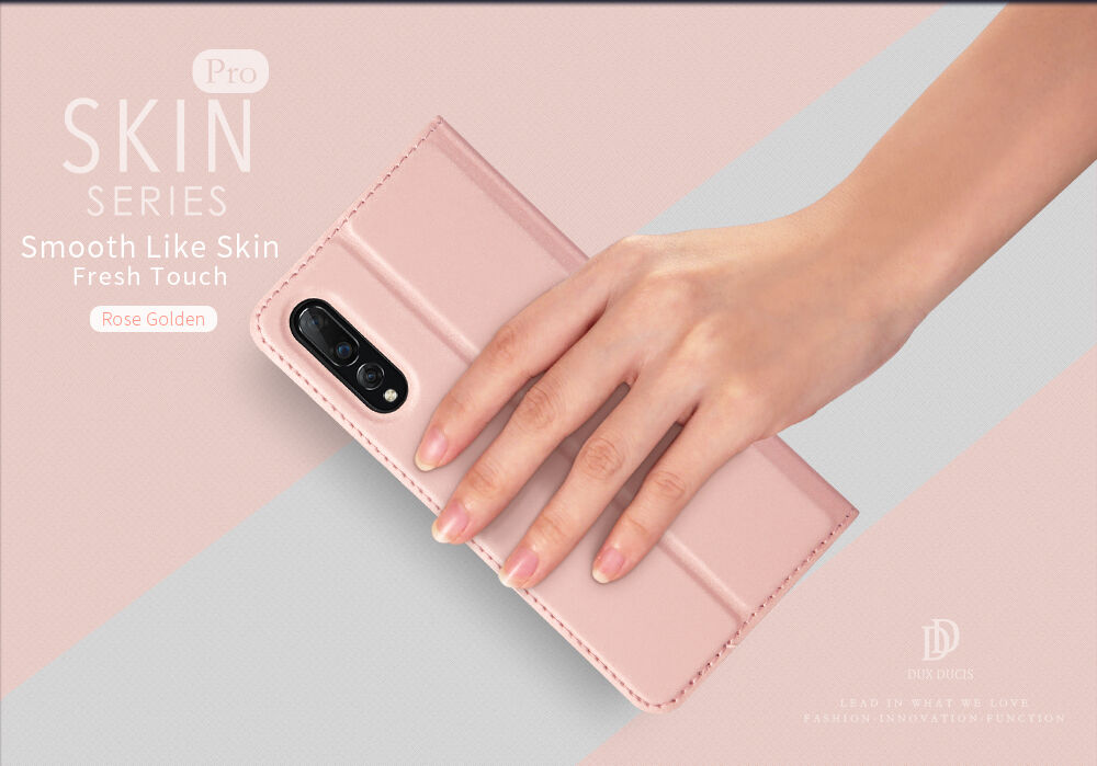 Dux Ducis Skin Pro kožené puzdro pre Xiaomi Mi 9 - čierne