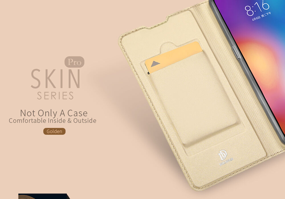 Dux Ducis Skin Pro kožené puzdro pre Xiaomi Mi 9 - čierne