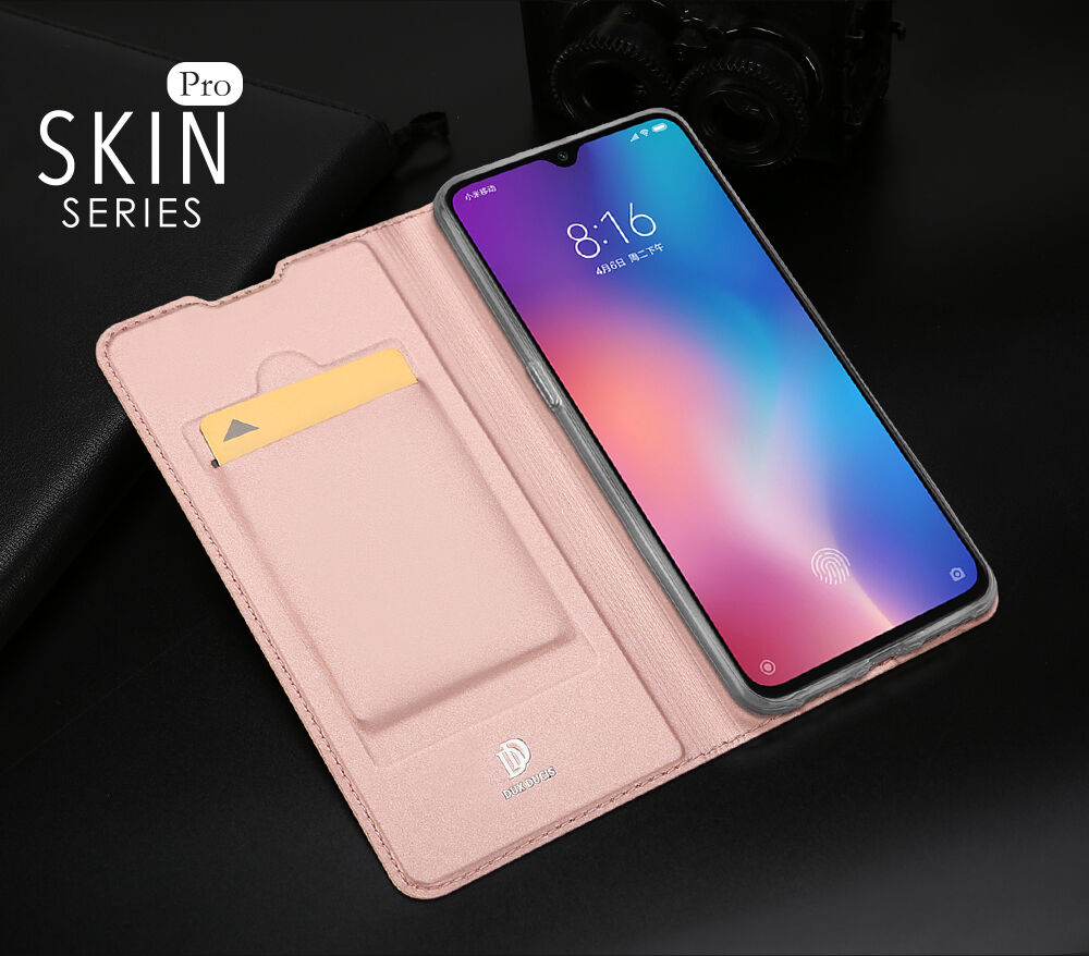 Dux Ducis Skin Pro kožené puzdro pre Xiaomi Mi 9 - čierne
