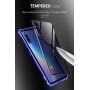 Kryt s kovovým rámčekom a tvrdeným sklom pre Xiaomi Mi 9 - modrý