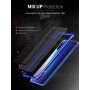 Kryt s kovovým rámčekom a tvrdeným sklom pre Xiaomi Mi 9 - modrý