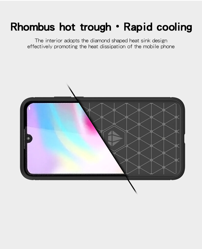 Mofi kryt s brúsenou textúrou pre Huawei P30 Lite - čierny