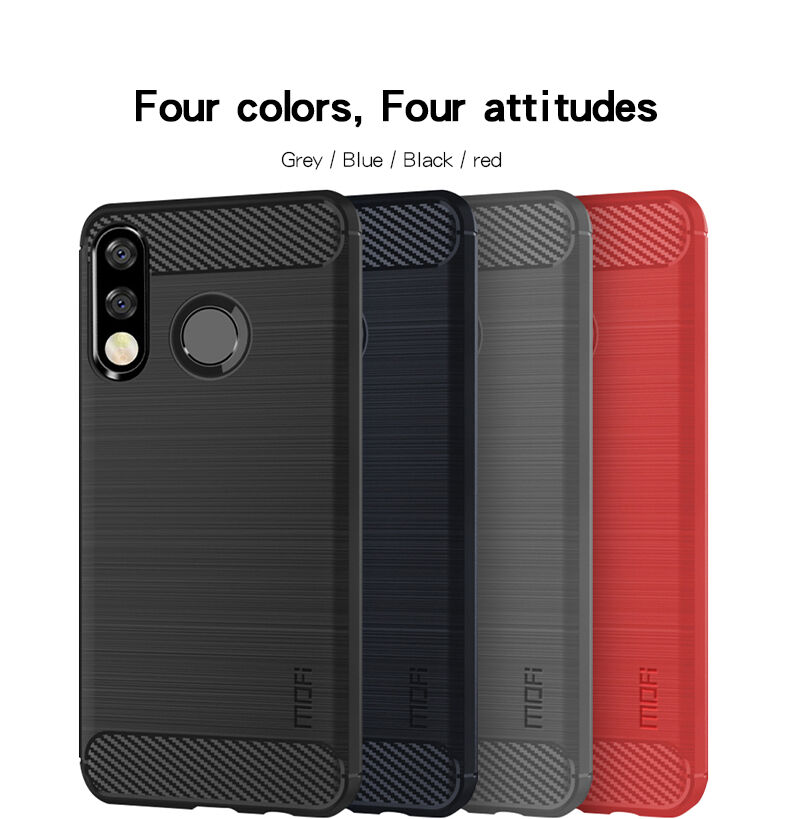 Mofi kryt s brúsenou textúrou pre Huawei P30 Lite - čierny