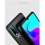 Plastový kryt s textúrou karbónu pre Huawei P30 Lite - čierny