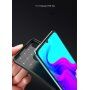 Plastový kryt s textúrou karbónu pre Huawei P30 Lite - čierny