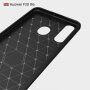Plastový kryt s brúsenou textúrou pre Huawei P30 Lite - čierny