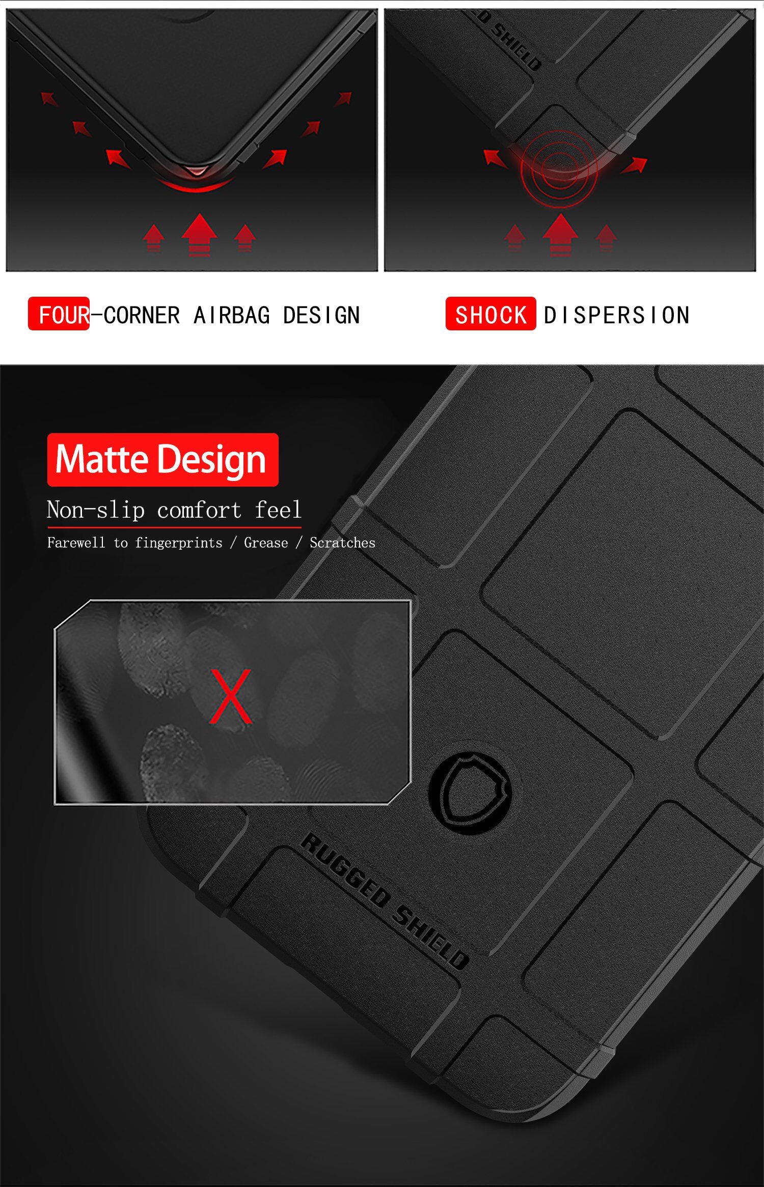 Nárazuvzdorný kryt s mrežovou textúrou pre Huawei P30 Lite - čierny Nárazuvzdorný kryt s mrežovou textúrou pre Huawei P30 Lite - čierny