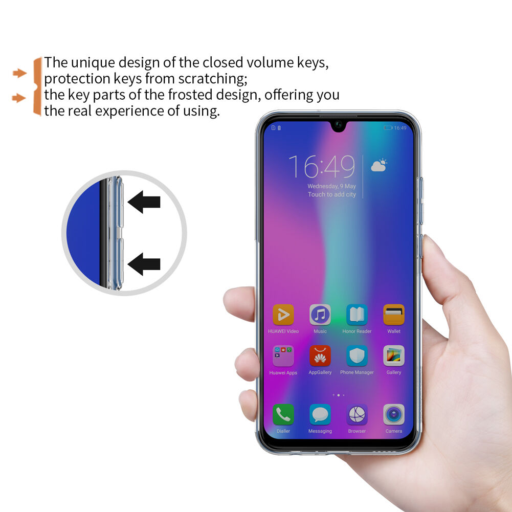 Nillkin Nature Plastový kryt pre Honor 10 Lite - transparentný