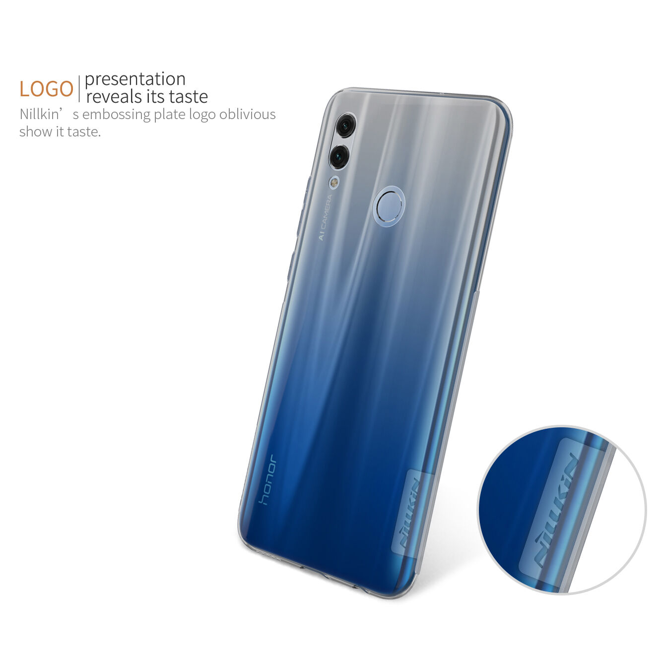 Nillkin Nature Plastový kryt pre Honor 10 Lite - transparentný