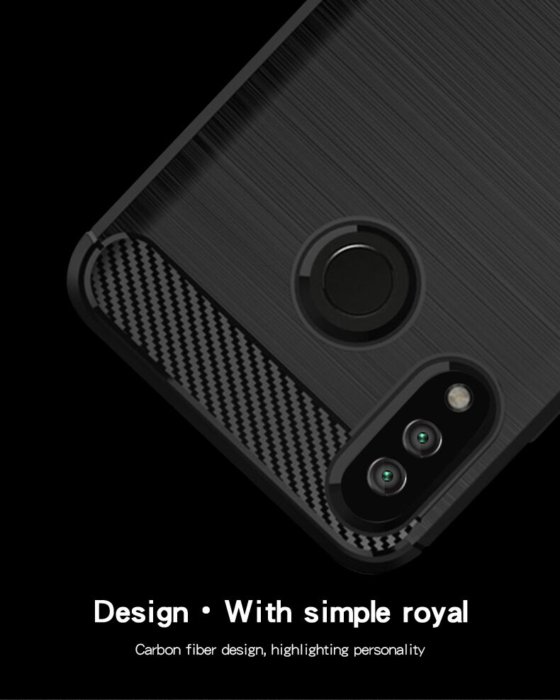 Mofi Plastový kryt s brúsenou textúrou pre Honor 10 Lite - červený