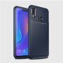 Plastový kryt s textúrou karbónu pre Huawei Nova 3i - čierny