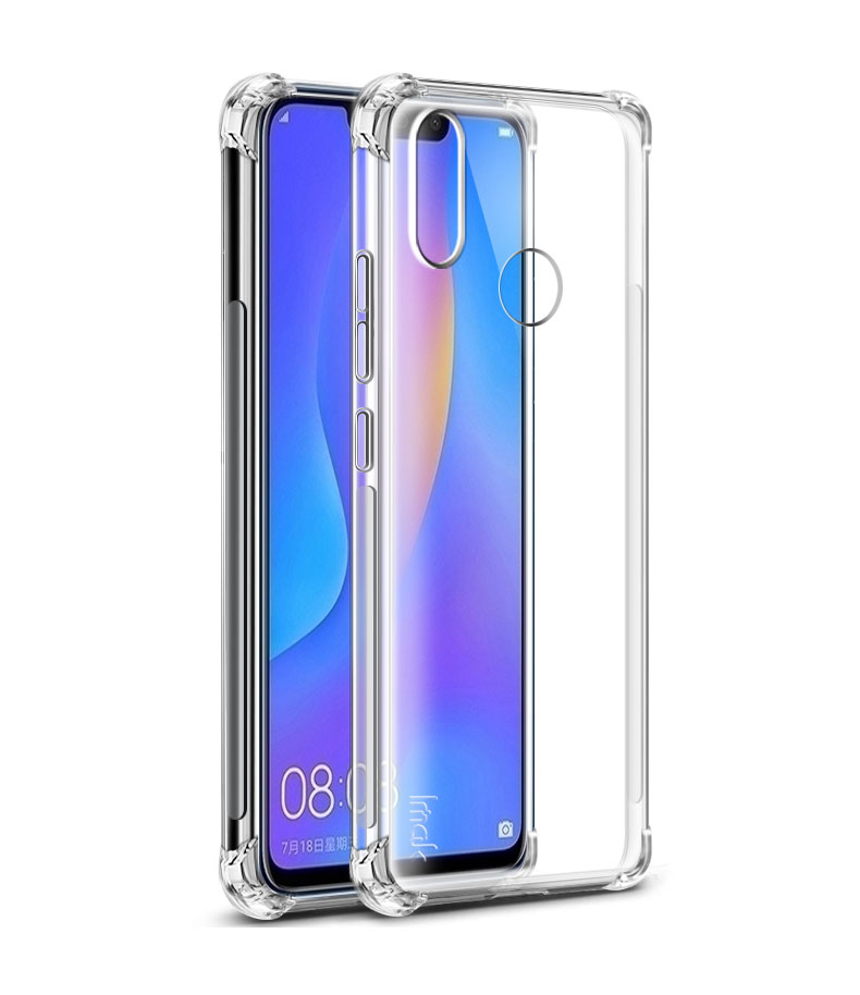 Imak číry kryt s rámčekom pre Huawei Nova 3i - strieborný
