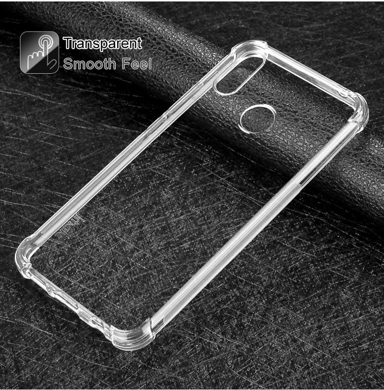 Imak číry kryt s rámčekom pre Huawei Nova 3i - strieborný