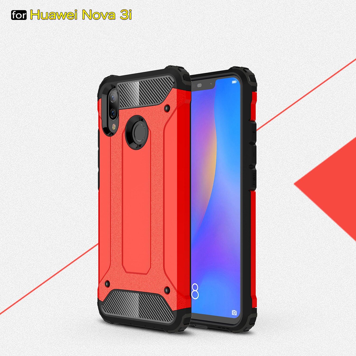 Superodolný kryt Armor pre Huawei Nova 3i - zlatoružový