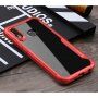 Ipaky číry kryt s rámčekom pre Huawei Nova 3 - červený