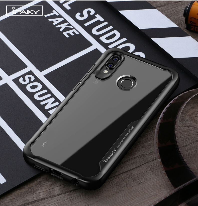 Ipaky číry kryt s rámčekom pre Huawei Nova 3 - čierny