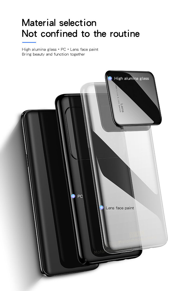 Mofi zadný kryt z plastu a skla pre Huawei P20 Lite - čierny
