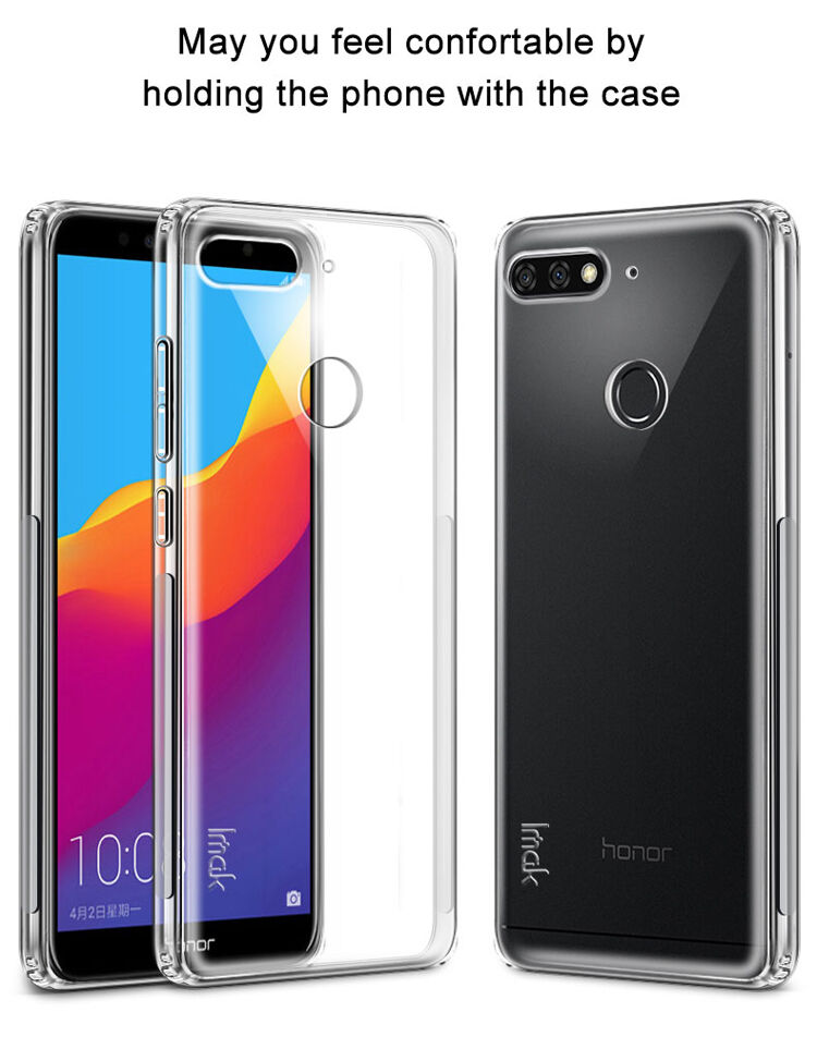 Imak nárazuvzdorný kryt s ochranou displeja pre Huawei Y7 Prime (2018) - transparentný