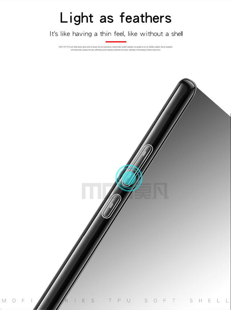 Mofi Yin priehľadný kryt z mäkkého plastu pre Huawei P20 Pro - ružový