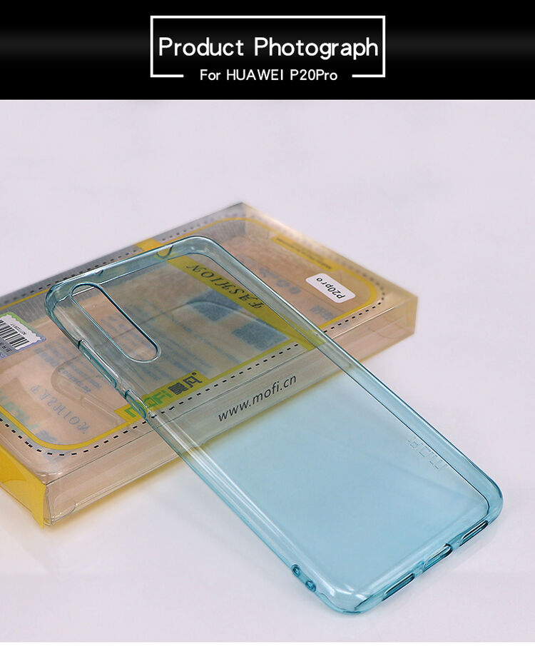 Mofi Yin priehľadný kryt z mäkkého plastu pre Huawei P20 Pro - ružový