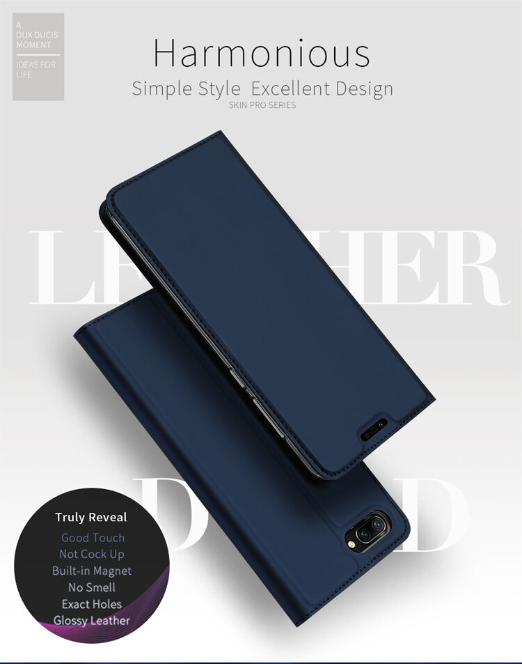 Dux Ducis Skin Pro flipové puzdro pre Honor 10 - tmavomodré