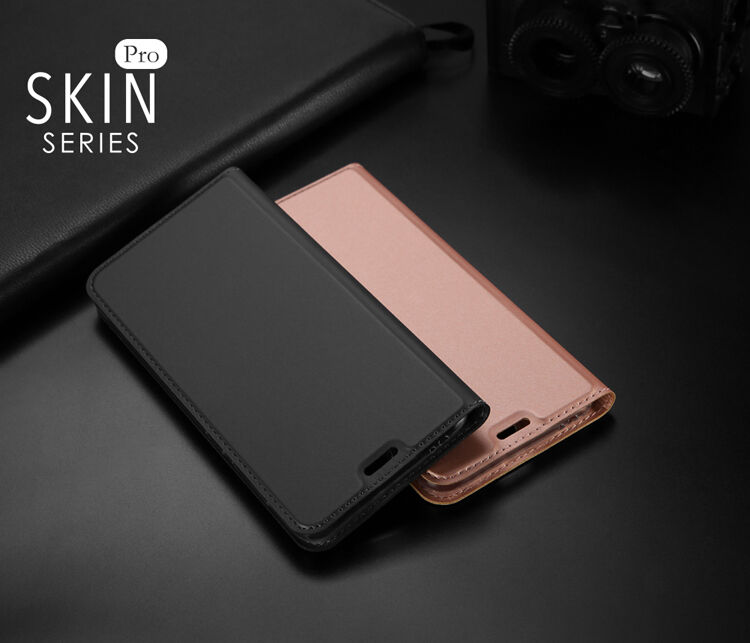 Dux Ducis Skin Pro flipové puzdro pre Honor 10 - tmavomodré
