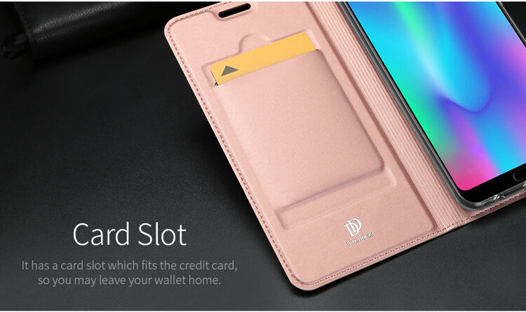 Dux Ducis Skin Pro flipové puzdro pre Honor 10 - sivé