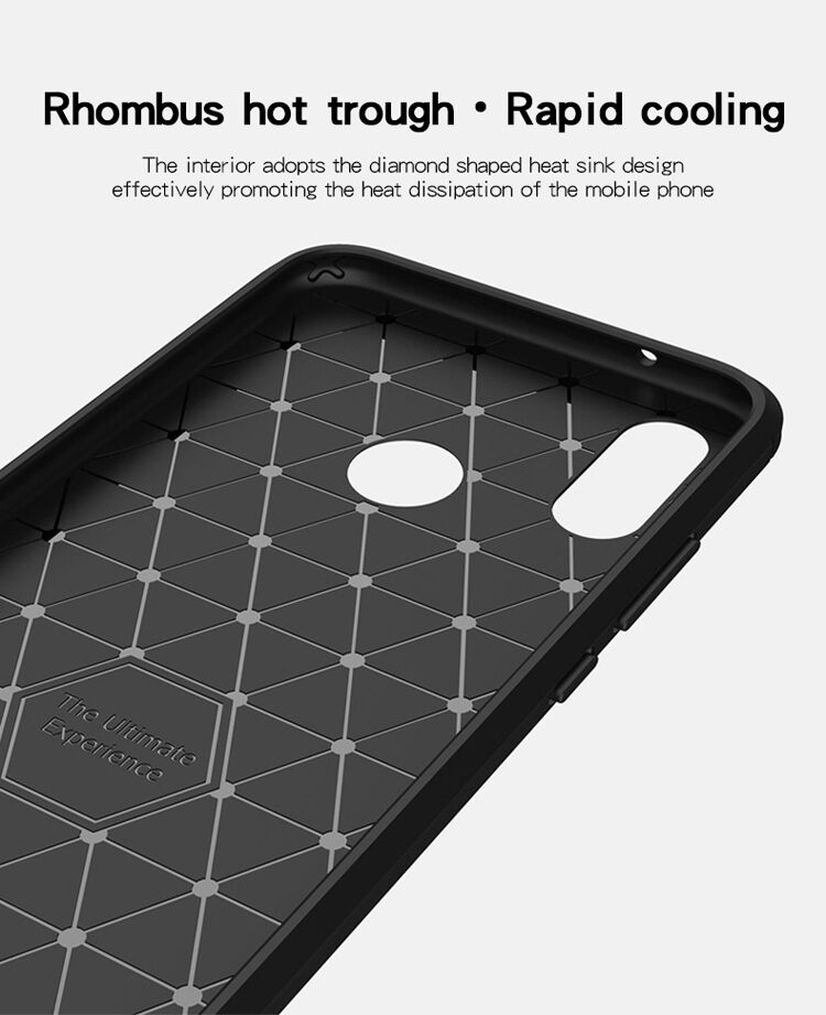 Mofi Plastový kryt s brúsenou textúrou pre Huawei P20 Lite - čierny