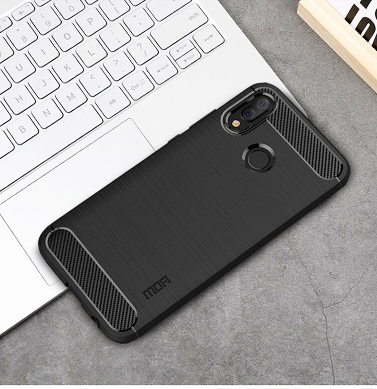 Mofi Plastový kryt s brúsenou textúrou pre Huawei P20 Lite - čierny
