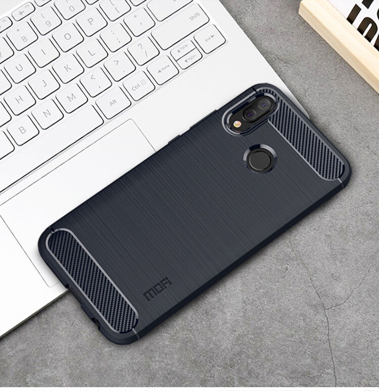 Mofi Plastový kryt s brúsenou textúrou pre Huawei P20 Lite - čierny