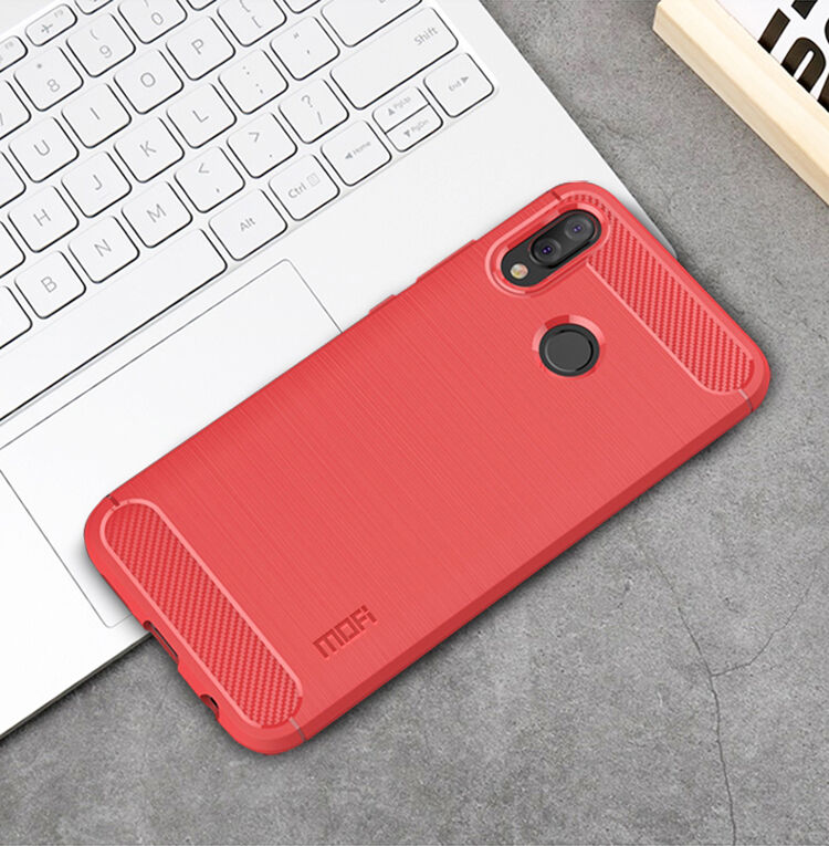 Mofi Plastový kryt s brúsenou textúrou pre Huawei P20 Lite - čierny