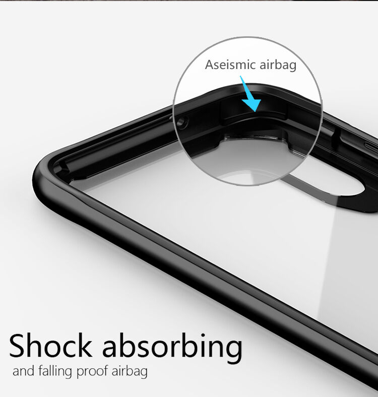 Ipaky číry kryt s rámčekom pre Huawei P20 Lite - červený