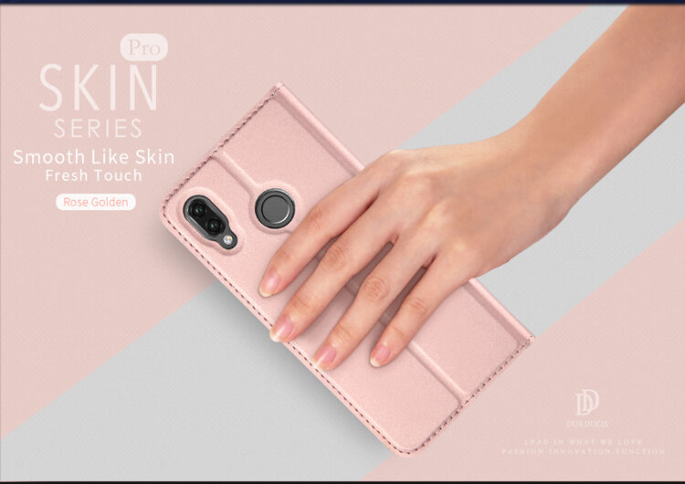 Dux Ducis Skin Pro flipové puzdro pre Huawei P20 Lite - tmavomodré