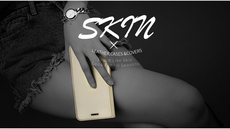 Dux Ducis Skin Pro flipové puzdro pre Huawei P20 Lite - tmavomodré