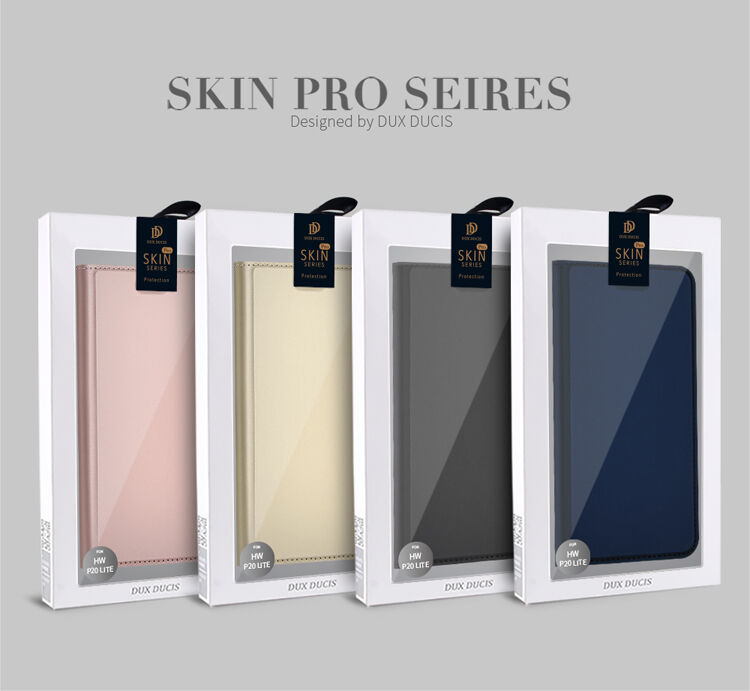 Dux Ducis Skin Pro flipové puzdro pre Huawei P20 Lite - sivé Dux Ducis Skin Pro flipové puzdro pre Huawei P20 Lite - sivé