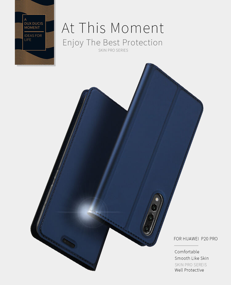 Dux Ducis Skin Pro flipové puzdro pre Huawei P20 Pro - tmavomodré