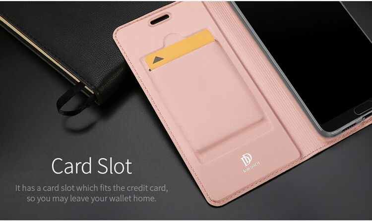 Dux Ducis Skin Pro flipové puzdro pre Huawei P20 Pro - ružovo-zlaté