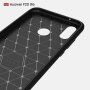 Plastový kryt s brúsenou textúrou na Huawei P20 Lite - čierny