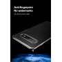 Baseus plastový číry kryt s rámčekom pre Samsung Galaxy S10 - čierny